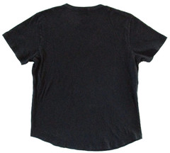 Buck Mason T Shirt Mens M Medium Scoop Neck Curved Hem Preppy Smart Casual Black