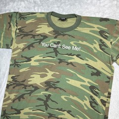 Rothco You Cant See Me Shirt Mens XL Green Camo Crewneck Y2K