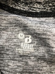Badger Sport Men’s T-Shirts Black White W/logo Size Medium