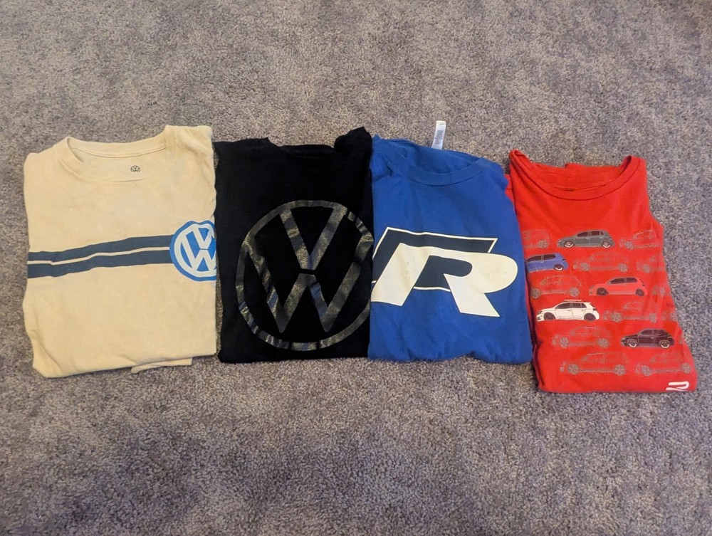 Volkswagen T Shirt Lot Assorted VW Golf GTI Motorsport