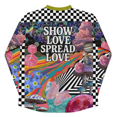 GRiZ Inspired Show Love Spread Love Rave Jersey, Psychedelic Festival Outfit