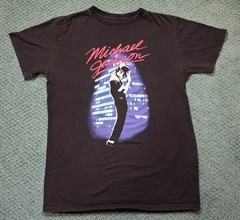Mighty Fine Brand Michael Jackson T-shirt Short Sleeve Black Small