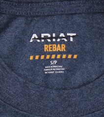 Ariat Rebar Men’s T-Shirt Cotton Strong Short Sleeve, Pre-Shrunk, Basic Work Tee