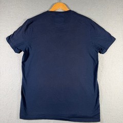 Aeropostale Mens Malibu CA Graphic T-Shirt Navy Blue Cotton Tee M 2183AS12