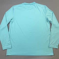 Johnnie-O Featherweight Shirt Mens Medium Blue Long Sleeve UPF 50+ Golf Stretch