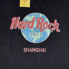 Vintage Hard Rock Cafe Shanghai Graphic Print T-Shirt XL Black New With Tag