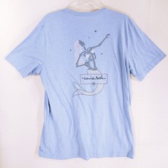 Travis Mathew Skeleton Mermaid T Shirt Mens XL Blue Life of The Party Graphic