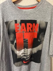 Gray and Red Nike Shirt Size L