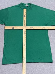 Vintage Hanes Shirt Mens XL Green Beefy-T Heavyweight Cotton Crewneck Blank Tee