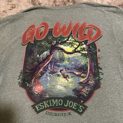 Eskimo Joe’s Stillwater OK Doubles Sided Graphic GO WILD Medium M Nature Graphic