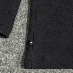 Travis Mathew Cloud Waffle Shirt Size XL Crewneck Textured Knit Long Sleeve Blk
