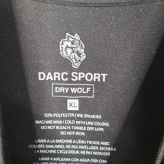 Darc Sport Dry Wolf Mens XL T-Shirt LA Los Angeles Black Wolves NFGU Athleisure