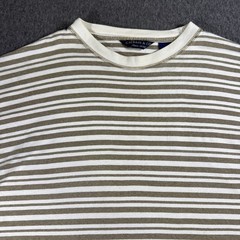 G.H. Bass & Co. Shirt Mens Large Striped Crew Neck Comfortable Casual Top VTG