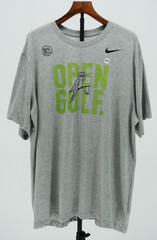 Nike Golf Dri-Fit Men’s XXL Heather Gray Open Golf Parrot Graphic T-Shirt