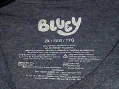 Fun Cartoon T Shirt~Bluey Bingo Bandit Chilli~Graphic Shirt~2XL