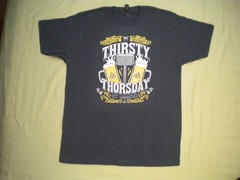 THE AVENGERS Thirsty Thorsday MARVEL Comic Book THOR Art RIPT Apparel SHIRT New