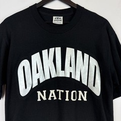 Vintage 90s Oakland Nation Raiders Black Pro Athletic – Mens L