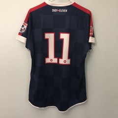 Indy Eleven 11 Soccer Blue Jersey NASL Diadora Honda National Guard Size XL