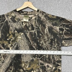 Vintage Mossy Oak T Shirt Mens M Brown Camo Classics Pocket Hunting Outdoor