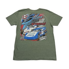 Dirt Track Racing Shirt Mens Large L Green 10th Annual Silver Dollar Nationals