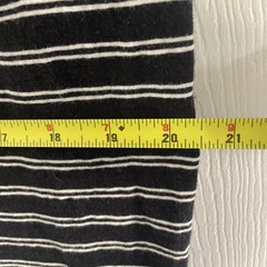 vans off the wall medium black tshirt stripped white soft material