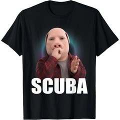 Funny Scuba Dance Meme John Pork BrainRot T-Shirt
