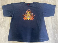 Vintage Y2K JNCO Jeans Blue Dragon Graphic T-Shirt XXL USA Distressed