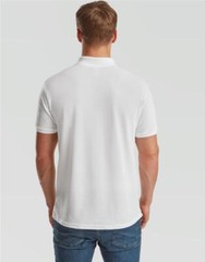 Fruit Of The Loom Mens Short Sleeve Polo T Shirt Plain Easy Care Polycotton Tops