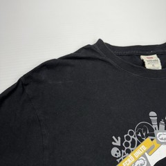 Vtg Ecko UNLTD Mens Shirt XL Black Big Logo Punk Rhino Retro Skater Y2K Grunge