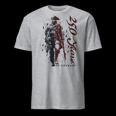 250 Years Of Courage T-Shirt American Soldier Evolution Graphic Tees