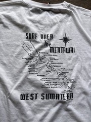 Men’s Sumatra T-Shirt White Indonesia Logo L Surf Beach Holiday Import Trip Gnar