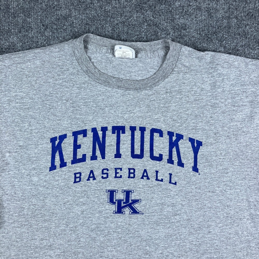 Champion T-Shirt Mens Size XL Gray Kentucky Baseball Wildcats NCAA Athletic Tee
