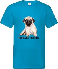 Pug Dog Pet Forever Friends Family Novelty T Shirt Various Colours And Sizes