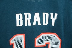 NFL Team Apparel Tom Brady New England Patriots Shirt #12 Men XL Navy Tee