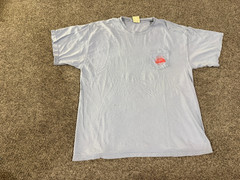 Comfort Colors t shirt mens XL blue hot sauce graphic live oak