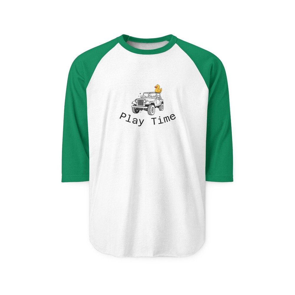 Jeep with Duck Play Time Raglan Shirt