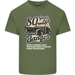 80 Year Old Banger Birthday 80th year Old Mens Light Cotton T-Shirt