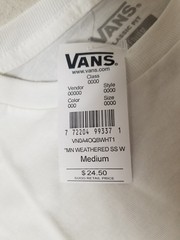 New Vans Weathered Skate T-Shirt.