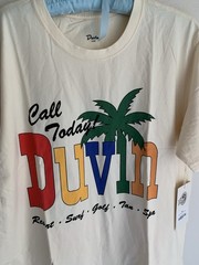 NWT L Duvin World Famous Beach Club T-shirt Summer Tropical Resort Unisex Large