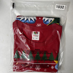 Abominable Snowman Christmas Shirt Mens Medium Egg Nog Tree Snow Spirit Red