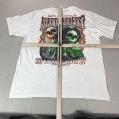 Skull Biker Shirt Mens XL Daytona Beach 2017 Motorcycle SUNA Biketoberfest Tee T