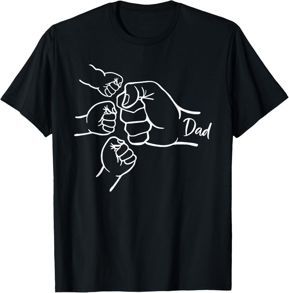 Fist Bump Dad of Three Father of 3 Daddy Happy Father’s Day unisex T-Shirt