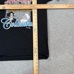 Gildan Shirt Men Small Black American History 101 Indians Discovered Columbus