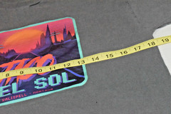Vintage T-Shirt Taco Del Sol Kalispell Montana Size M 2000s Slate Gray Hanes