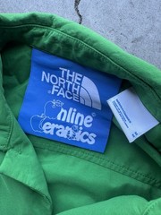 Online Ceramics x The North Face Short Sleeve Shirt sz Medium Arden Green