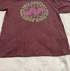 Neff Geometric Graphic Tee T-Shirt Red Burgundy Men’s Medium