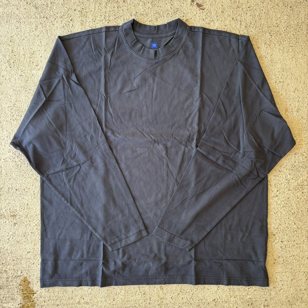 YEEZY YZY GAP H03 Tapestry Navy Long Sleeve Shirt SAMPLE NEW Unreleased XL