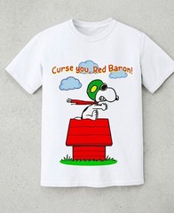 Snoopy Peanuts Flying Ace Red Baron Graphic T-Shirt Pilot T-Shirt S-5XL DH1509