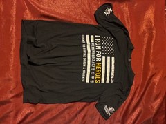District T-Shirt Mens L I Run For Heroes Tunnel to Towers 5K Run 2014 Black