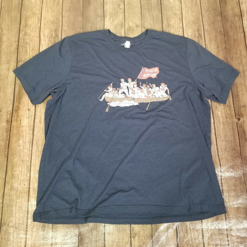 Canvas MLB Players Choice District of Champions Tshirt Mens 3XL XXXL Blue DC